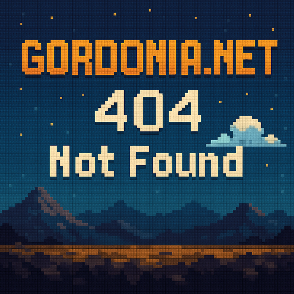 GORDONIA.NET 404 Not Found
